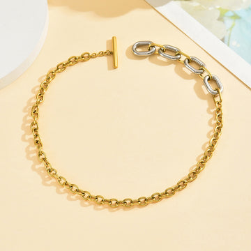 Two-Tone Toggle Bracelet