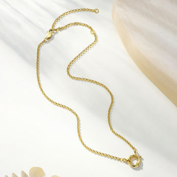 Heart Clasp Chunky Chain Necklace
