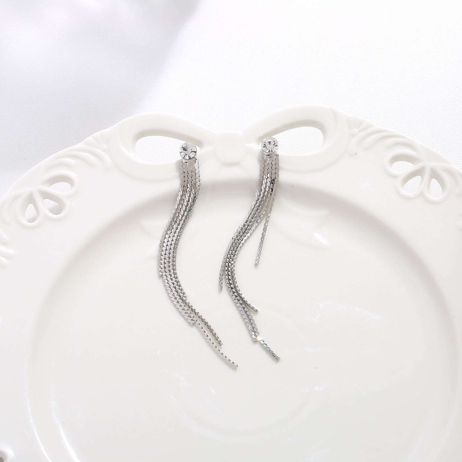 Silver Thread Tassels
