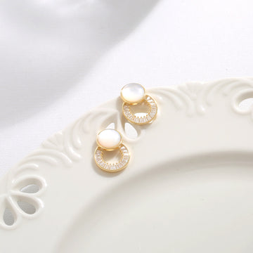 Petite Gold Square Studs