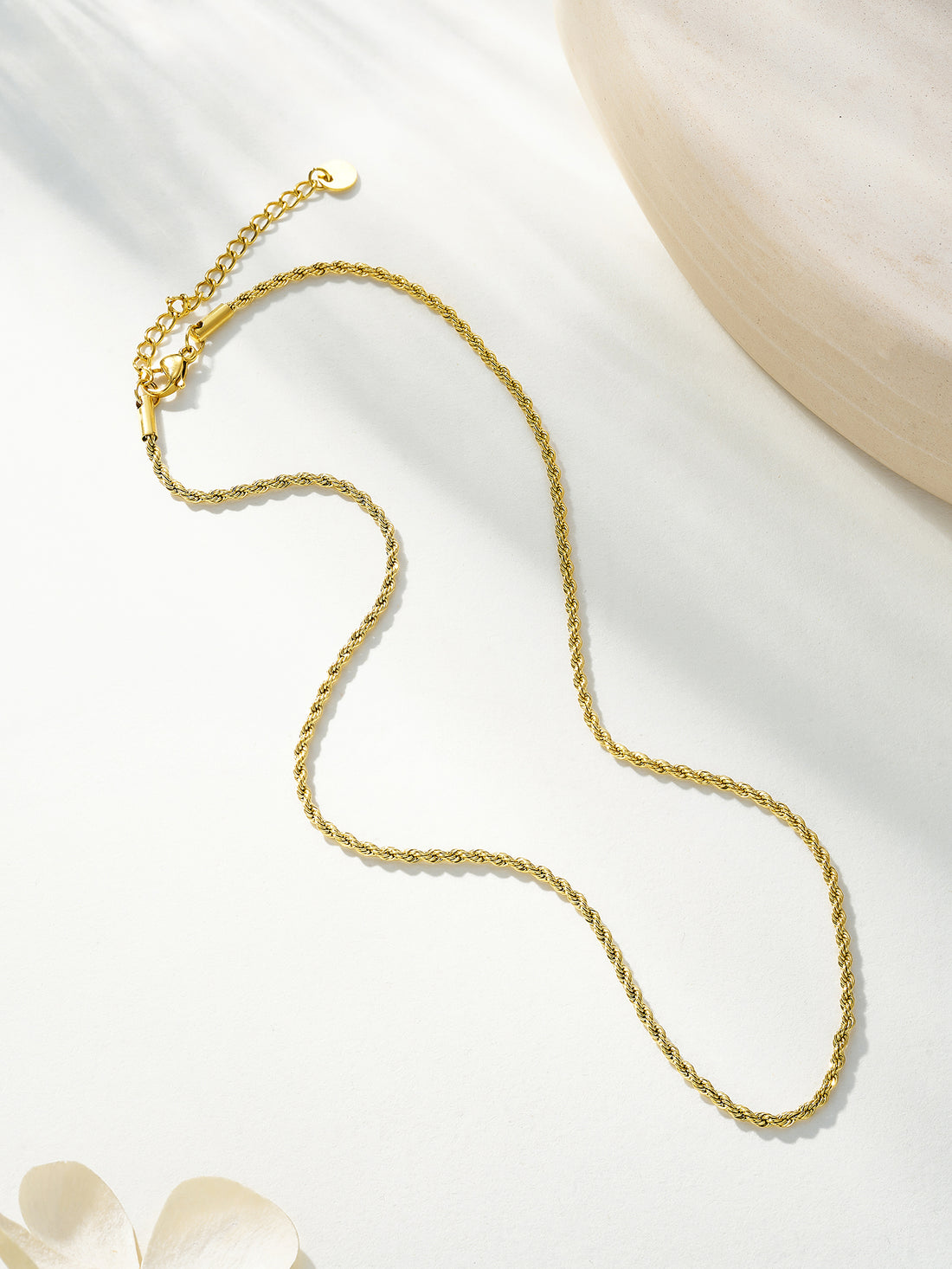 Classic Gold Rope Chain Necklace