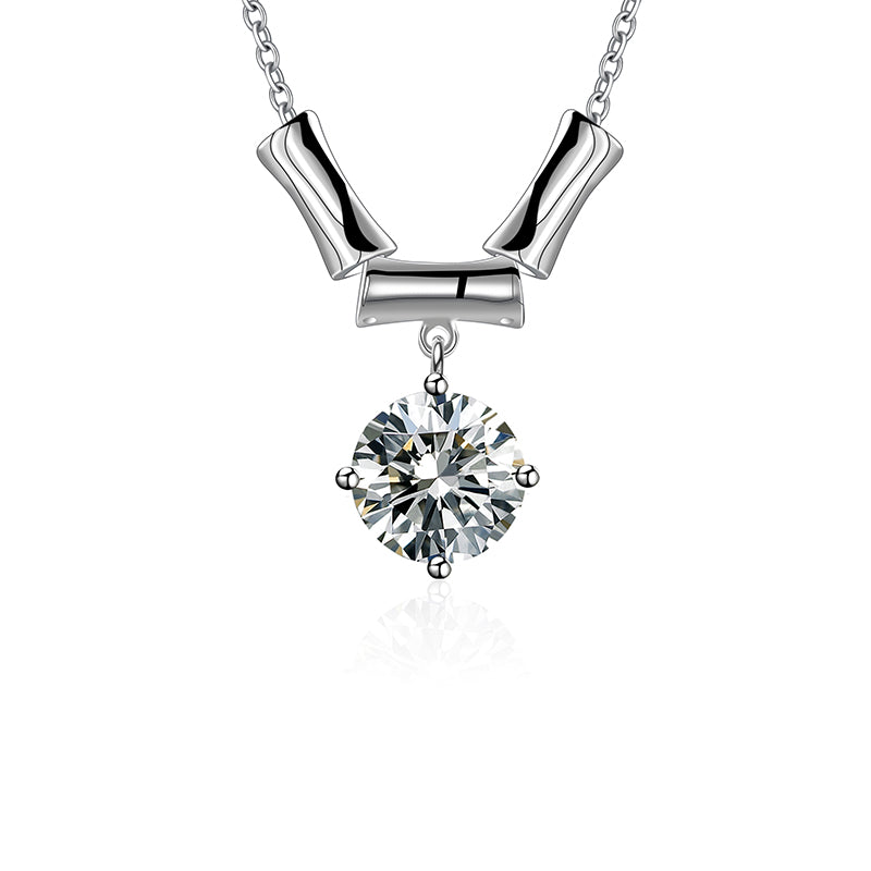 Bold Bar Drop Crystal Necklace