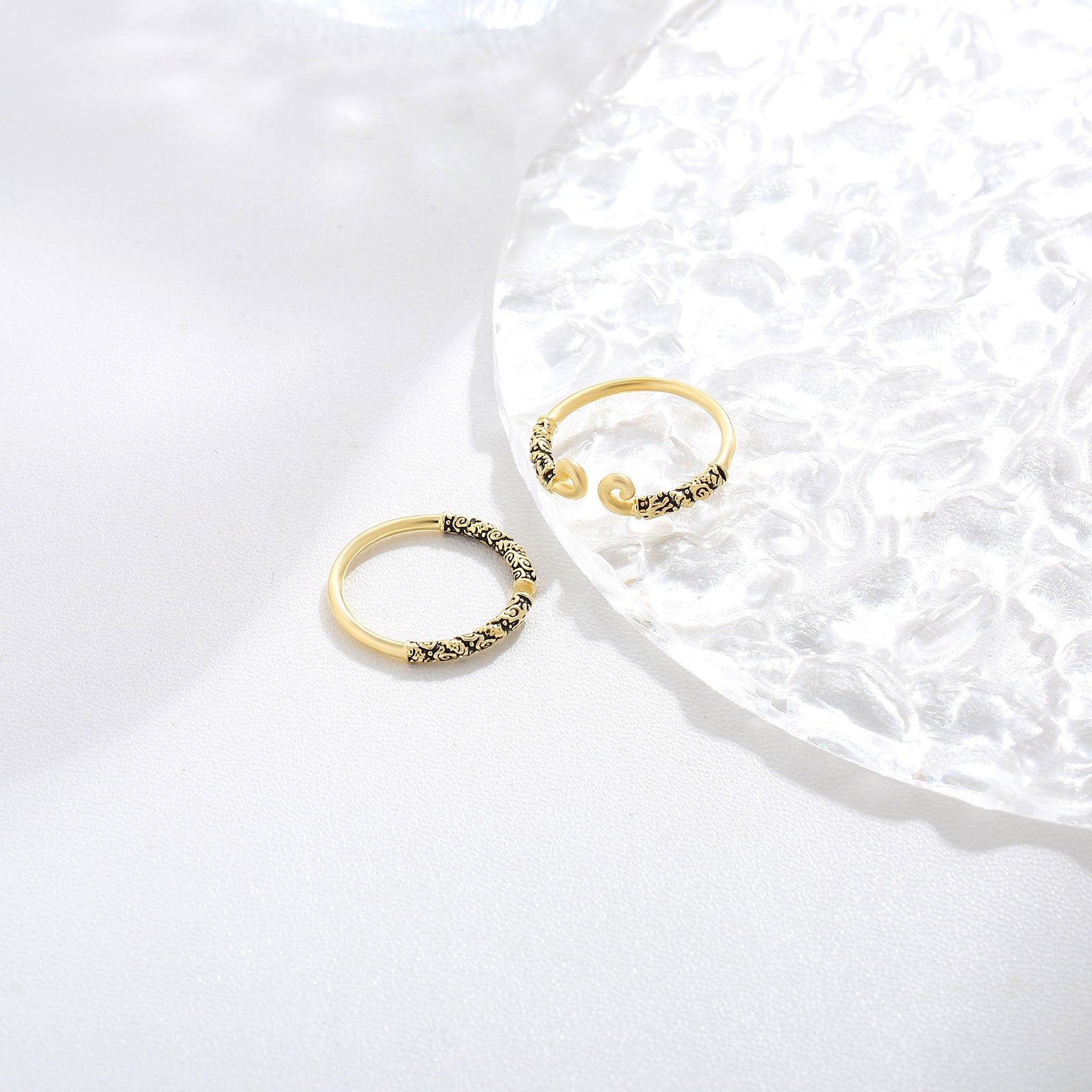 Crystal Gold Band   17mm