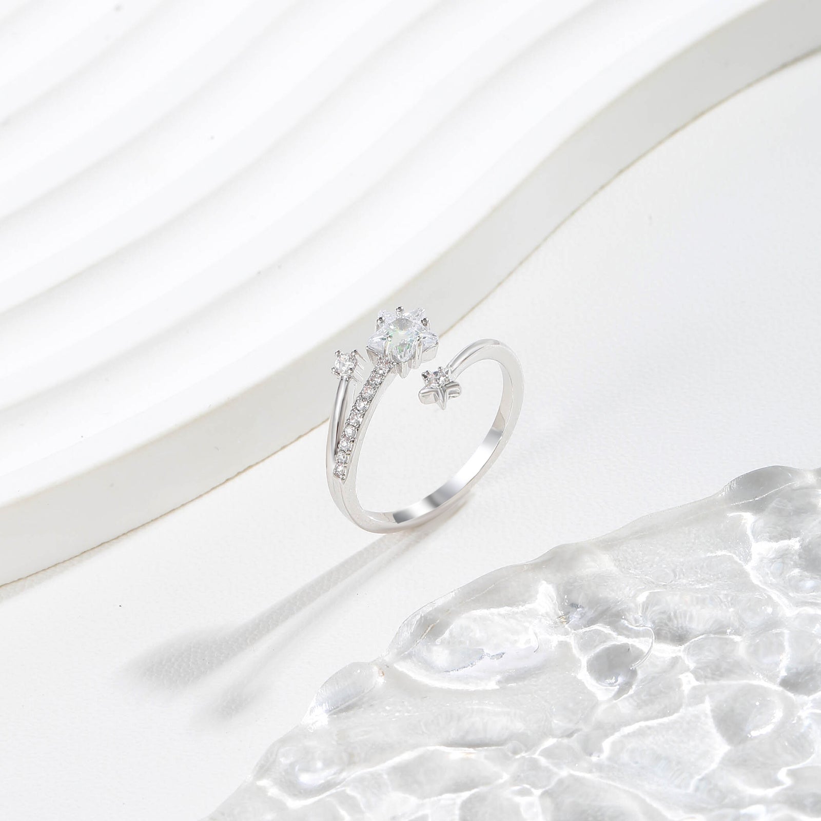 Celestial Solitaire Ring  17mm