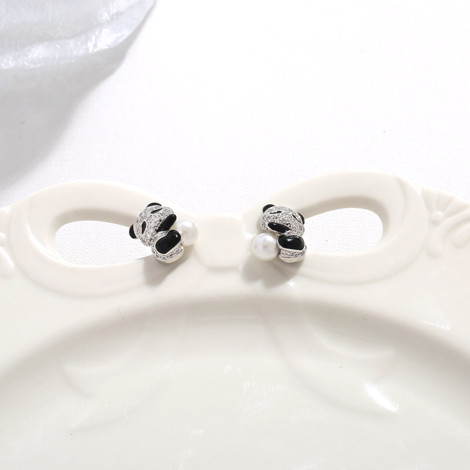 Panda Face Studs