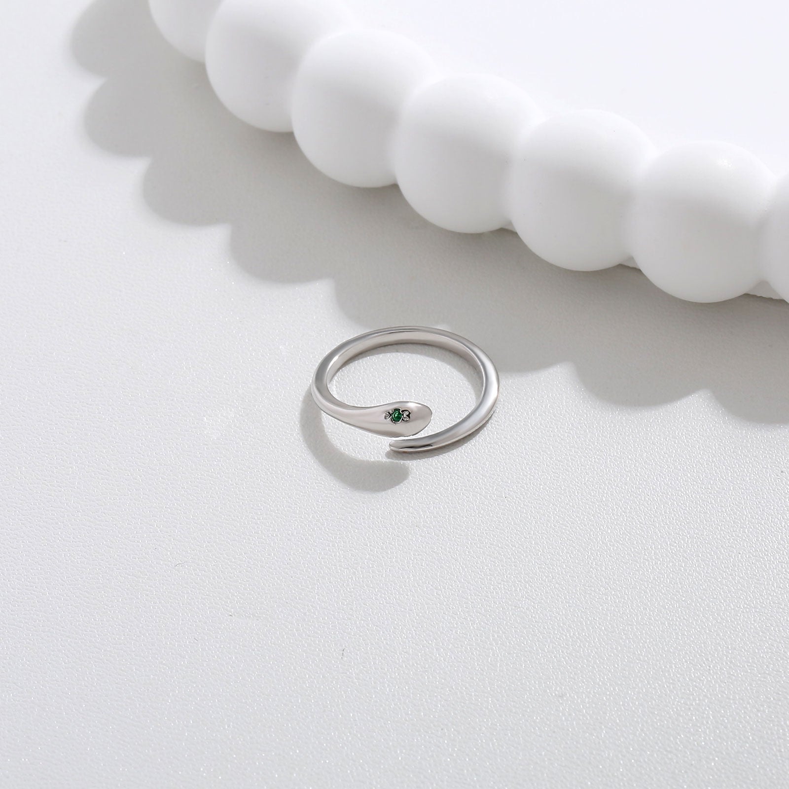 Polished Twist Silver Ring 17mm