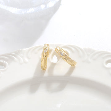 Petite Ribbon Hoops