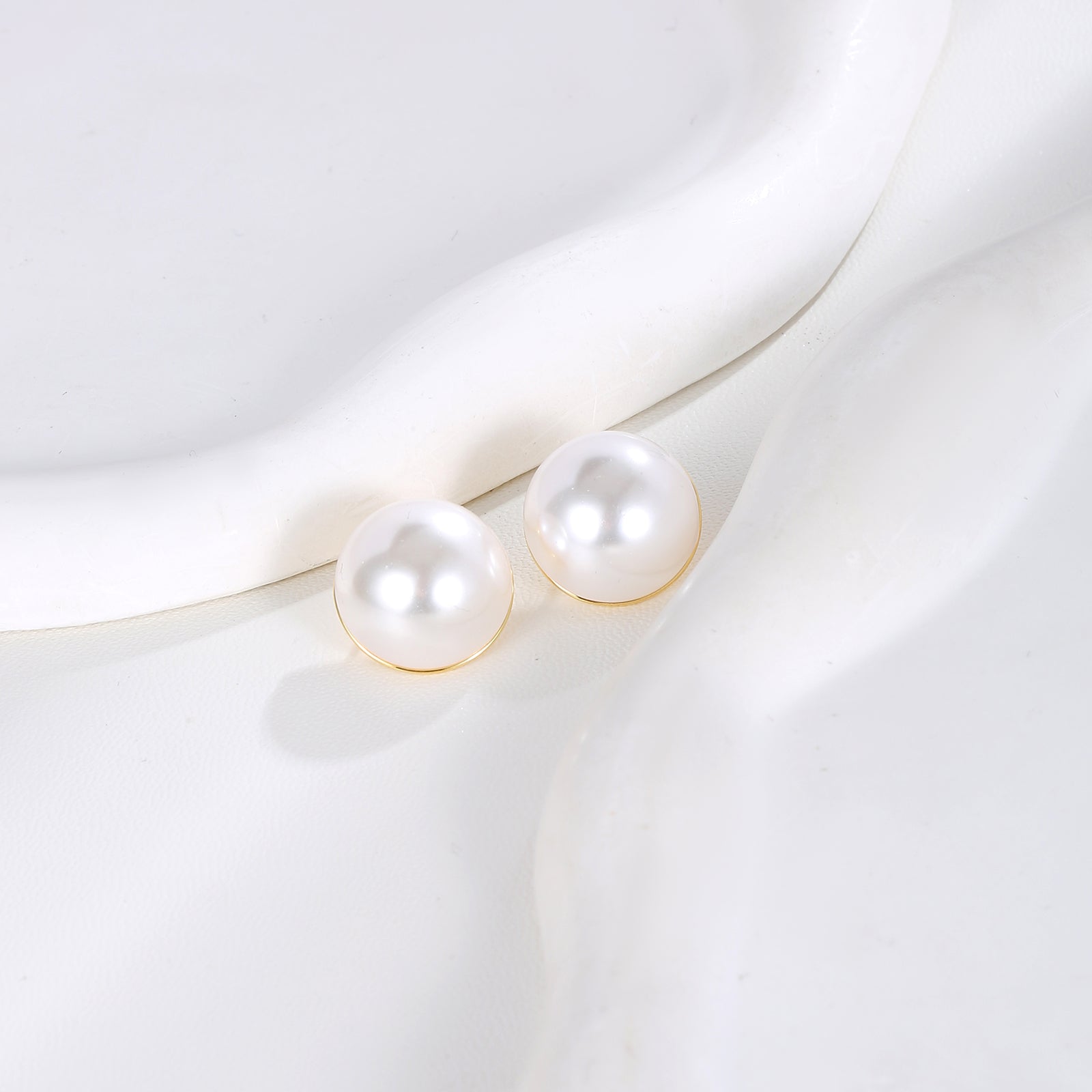 Classic Pearl Stud Earrings