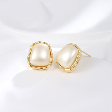Baroque Pearl Cushion Studs