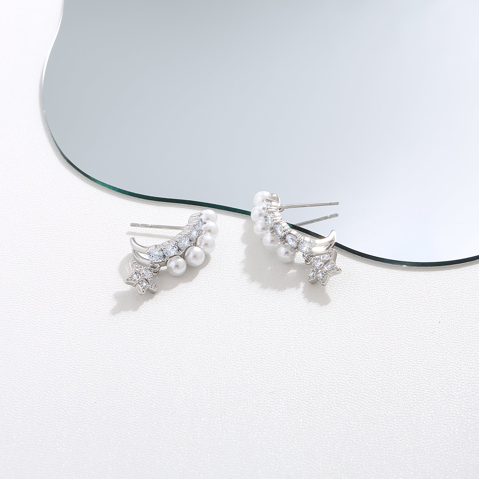 Drape Wing Elegant Studs