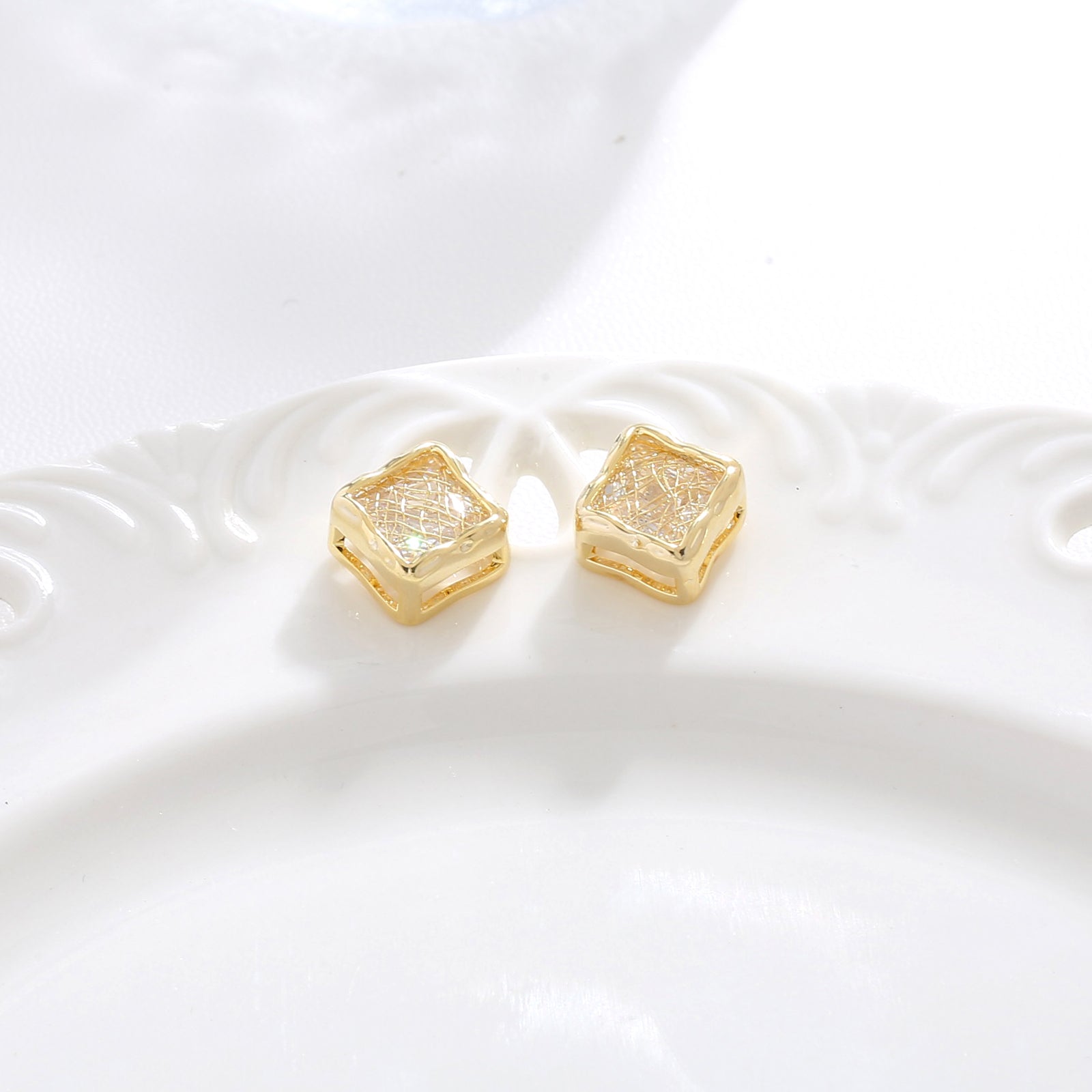 Golden Glow Studs