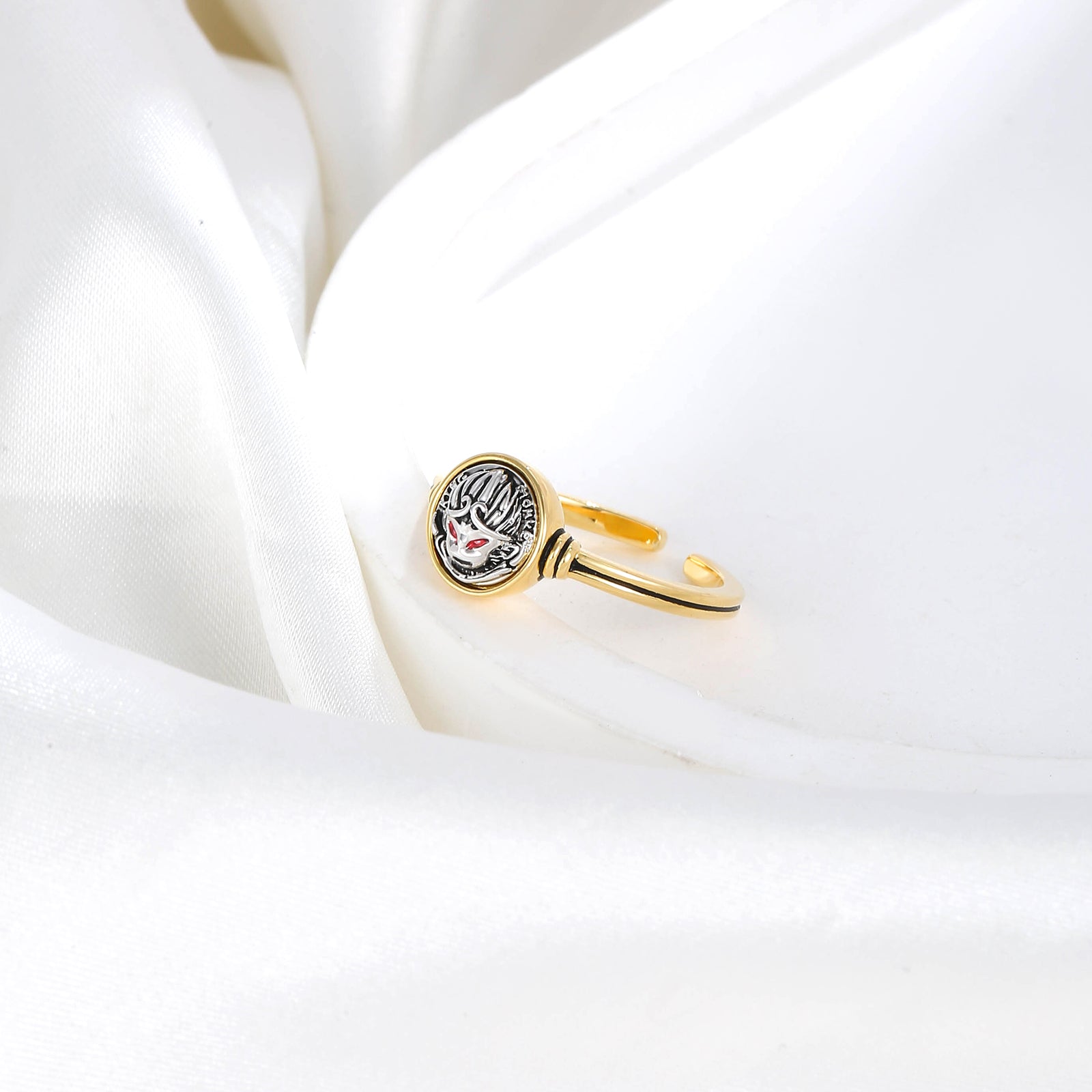 Iridescent Crystal Heart Ring  17mm