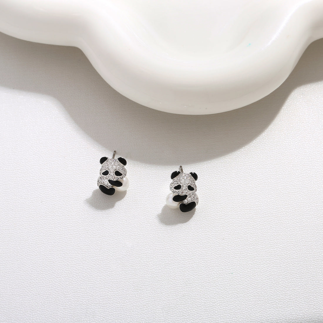 Panda Face Studs