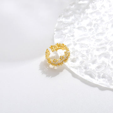 Golden Laurel Ring 17mm