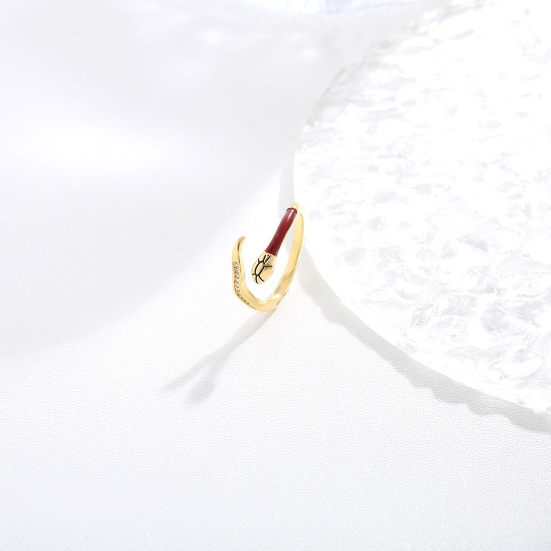 Cherry Blush Accent Ring  17mm
