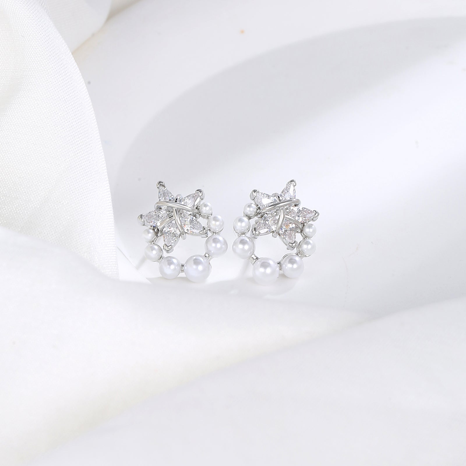 Crystal Starburst Stud Earrings