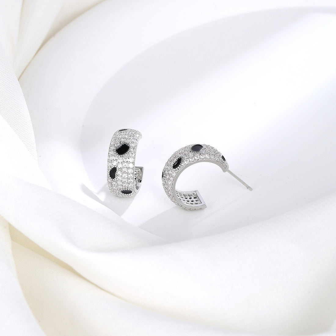 Silver Flame Studs