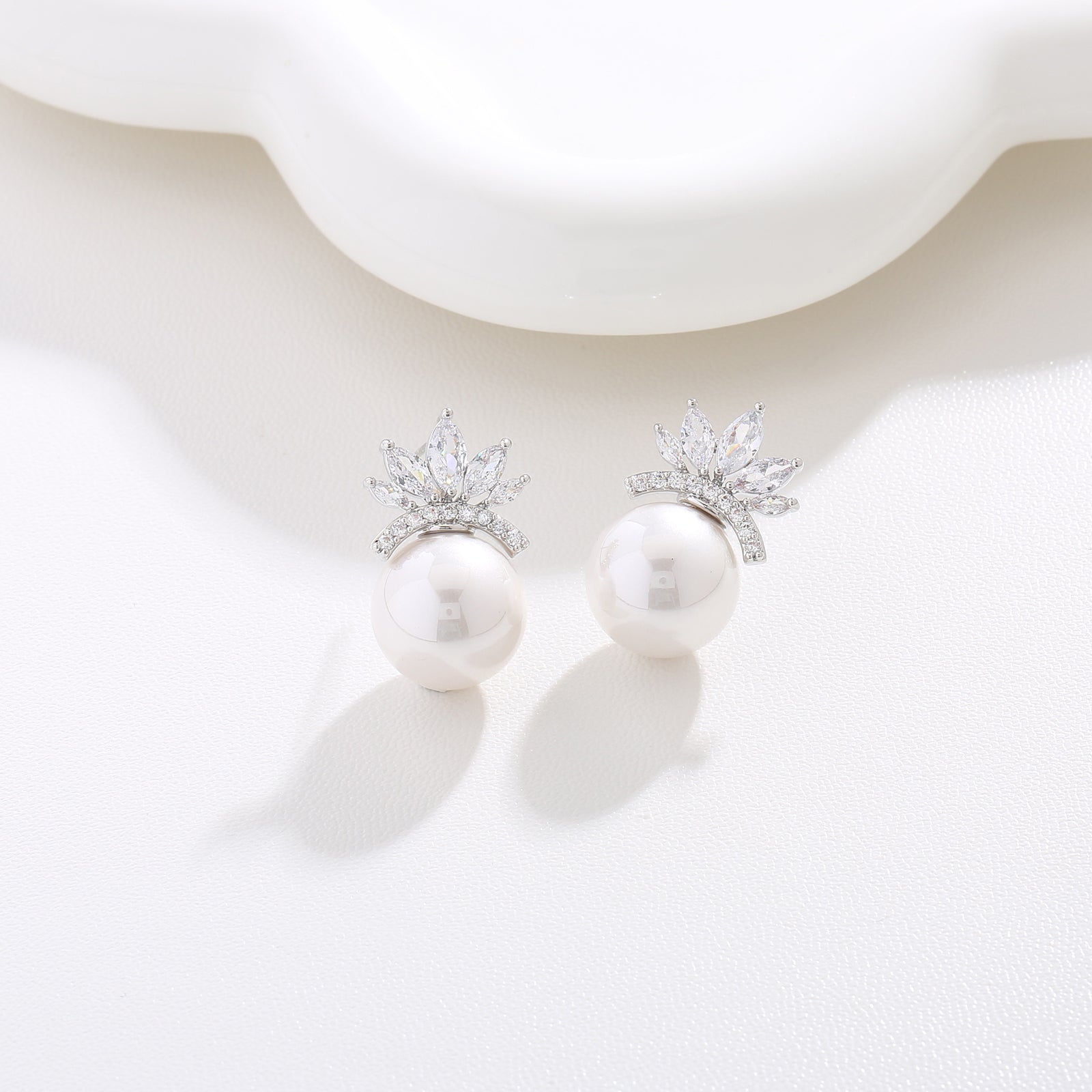 Crystal Dewdrop Studs