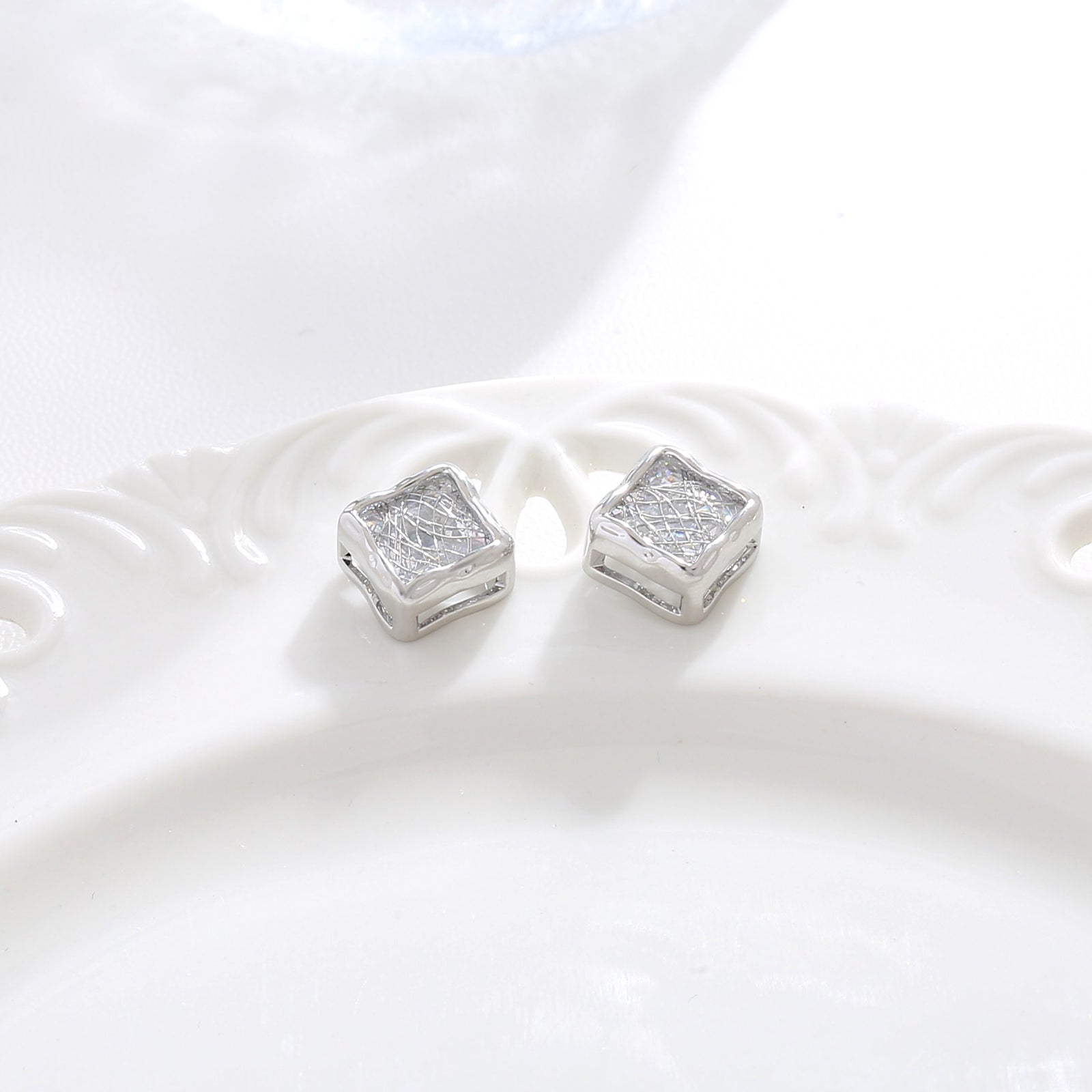 Diamond Frame Studs