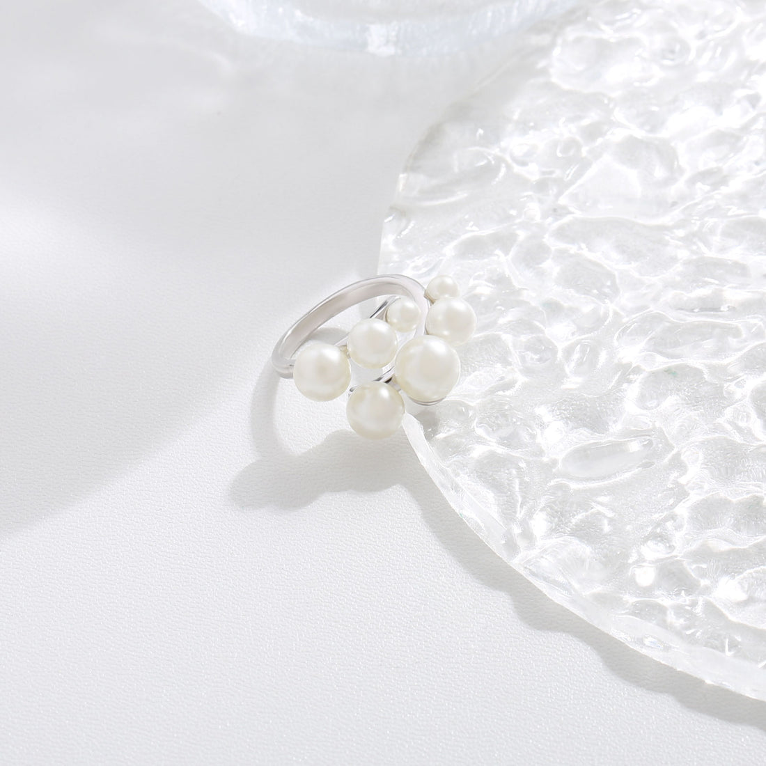 Cluster Pearl Trio Studs 17mm