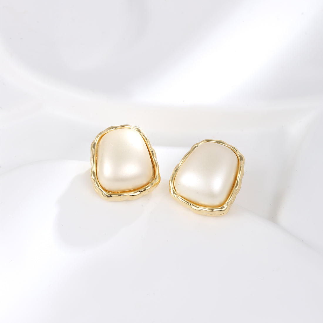 Baroque Pearl Cushion Studs