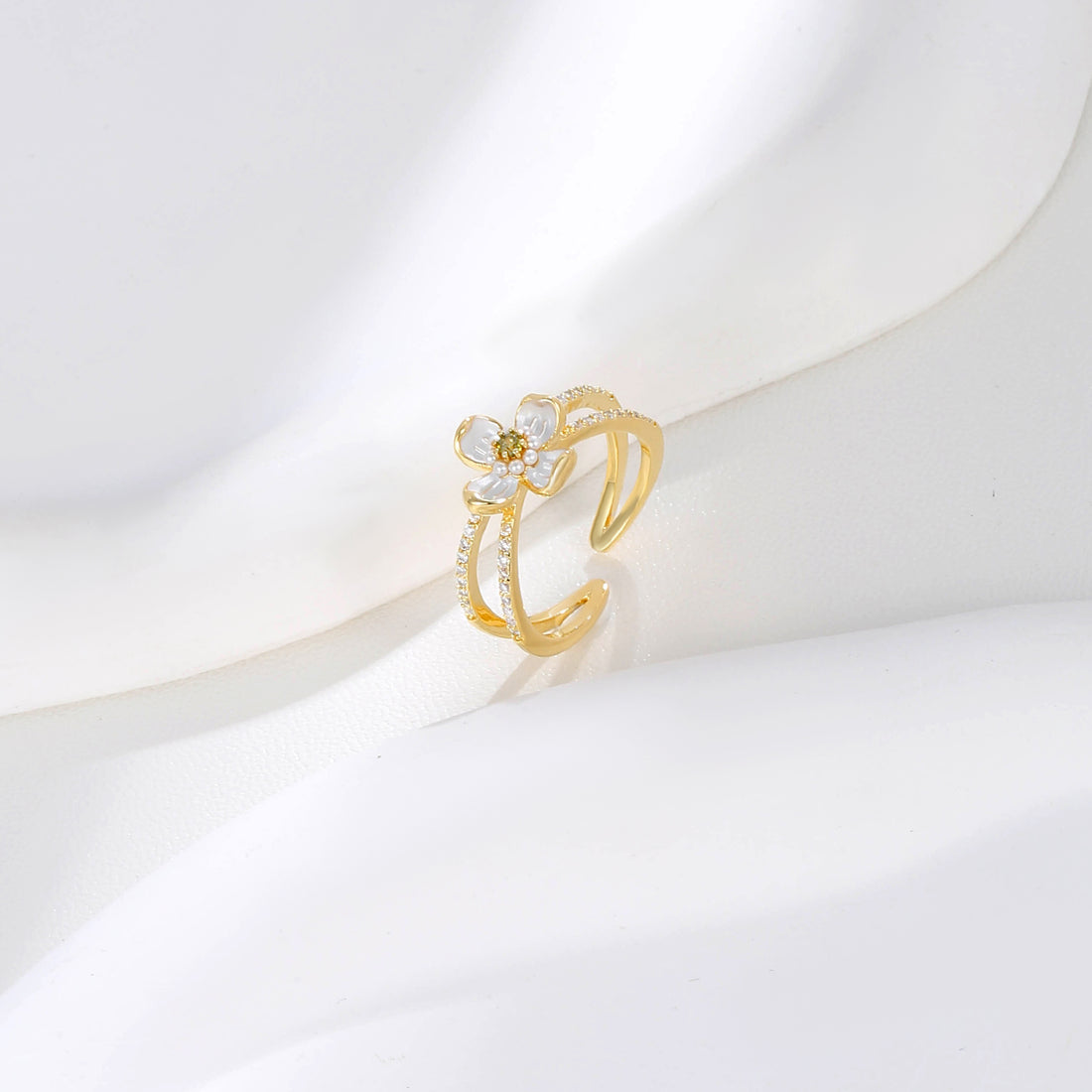 Vintage Textured Loop Ring  17mm