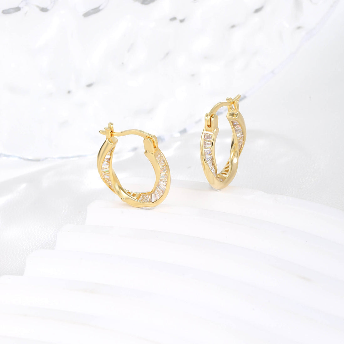 Golden Orb Hoops