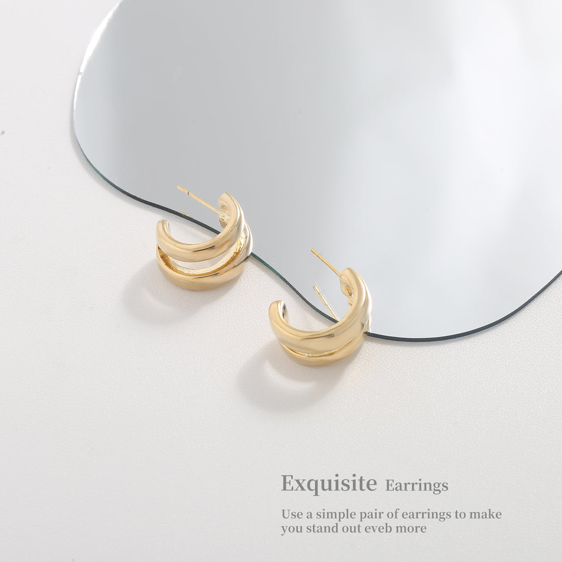 Bold Gold Huggies Hoops
