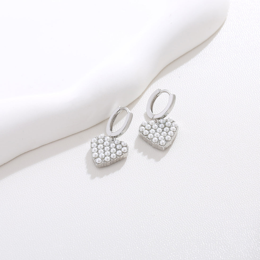 Silver Dome Shell Earrings