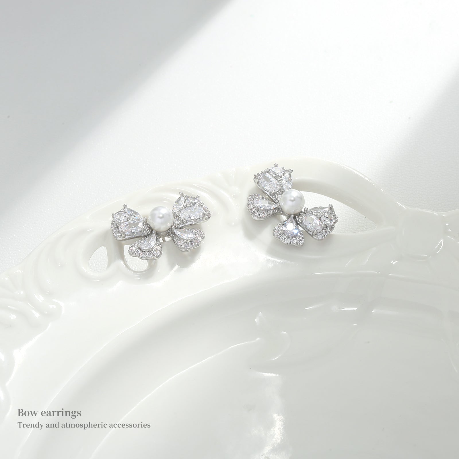 Dewdrop Layered Crystal Studs