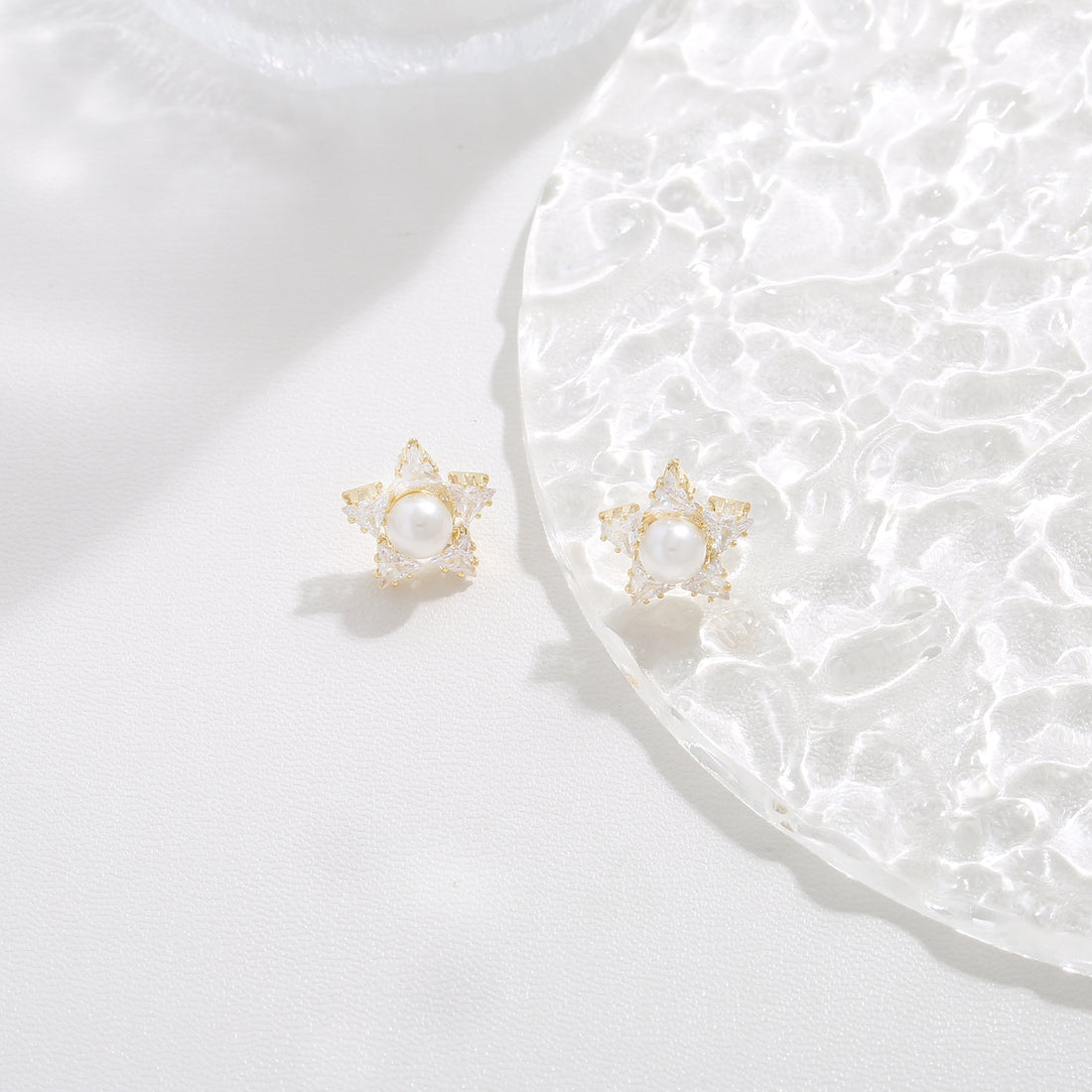 Crystal Winged Studs