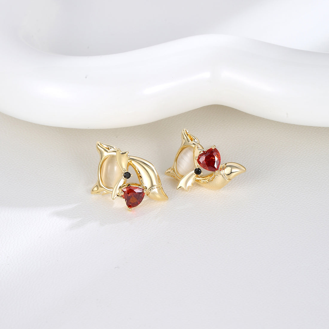 Ruby Fox Whisper Studs