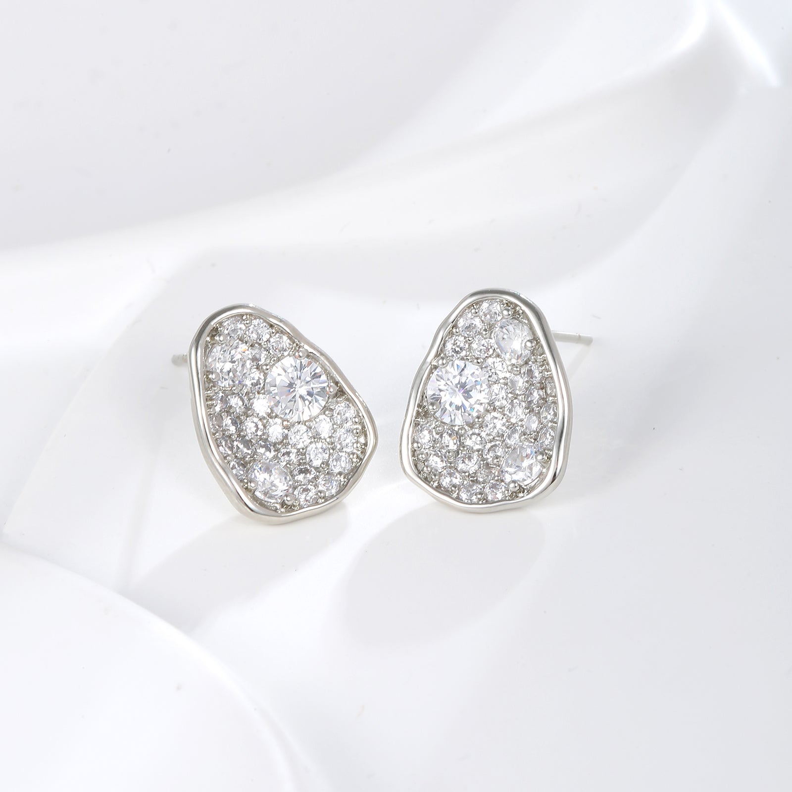 Icy Pebble Studs