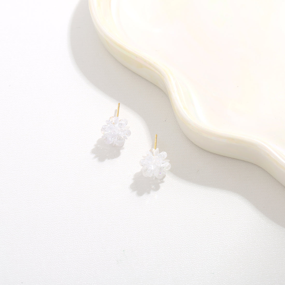 White Petal Studs