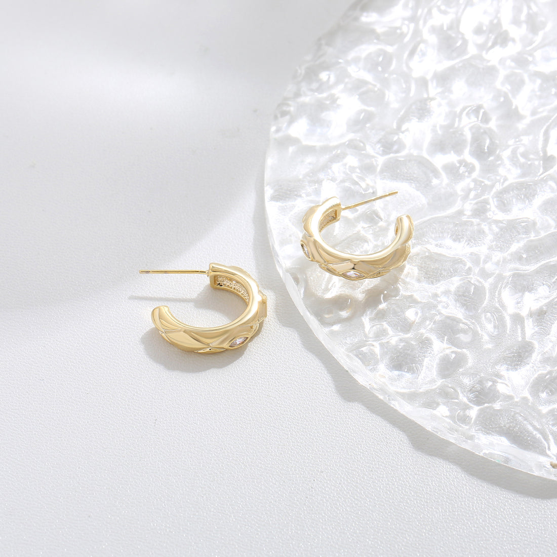 Petite Ribbon Hoops