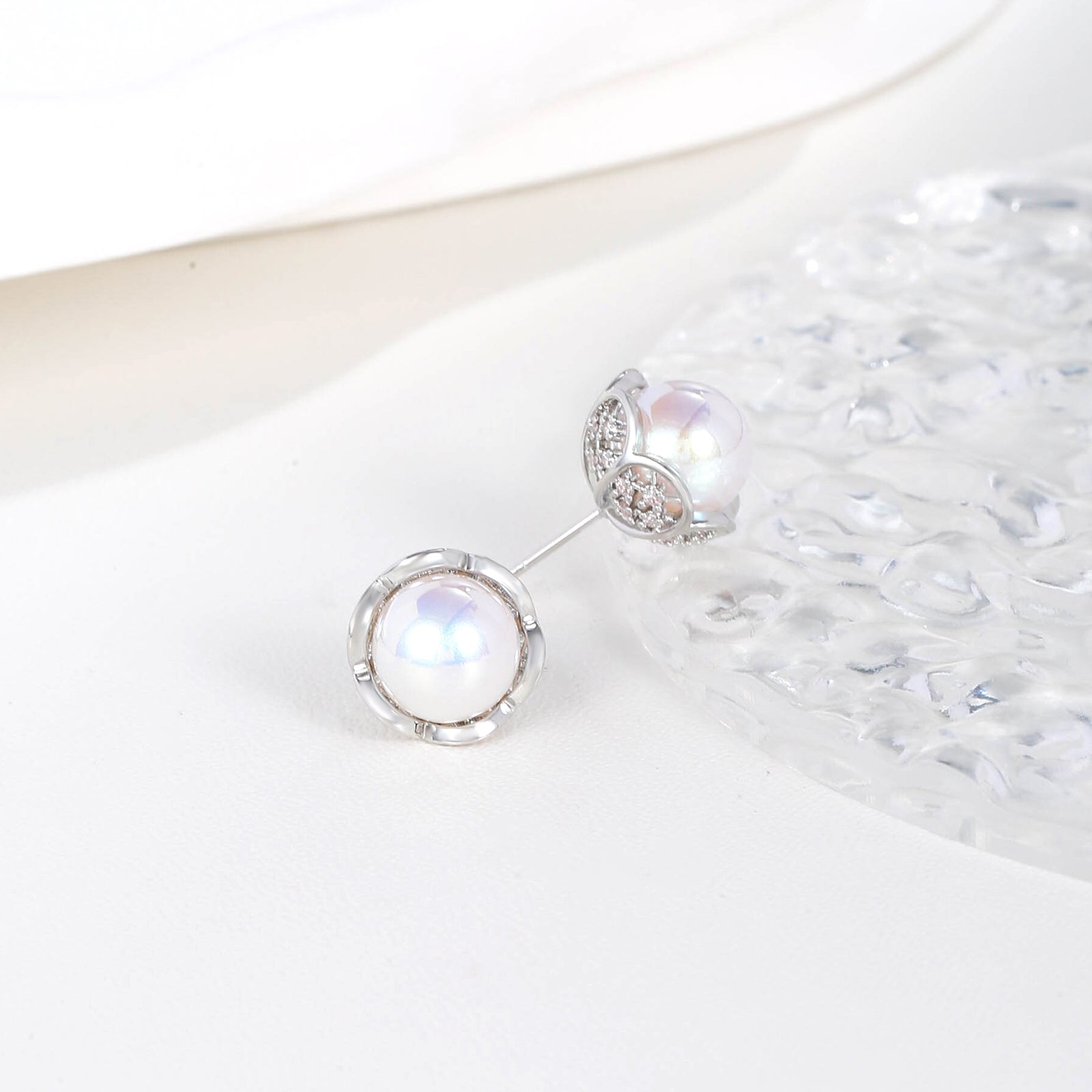 Luxe Dome Zircon Earrings