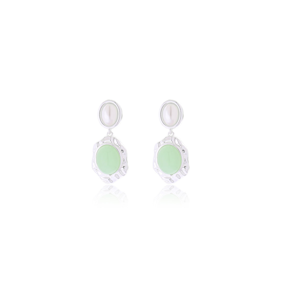 Mint Green Drop Earrings