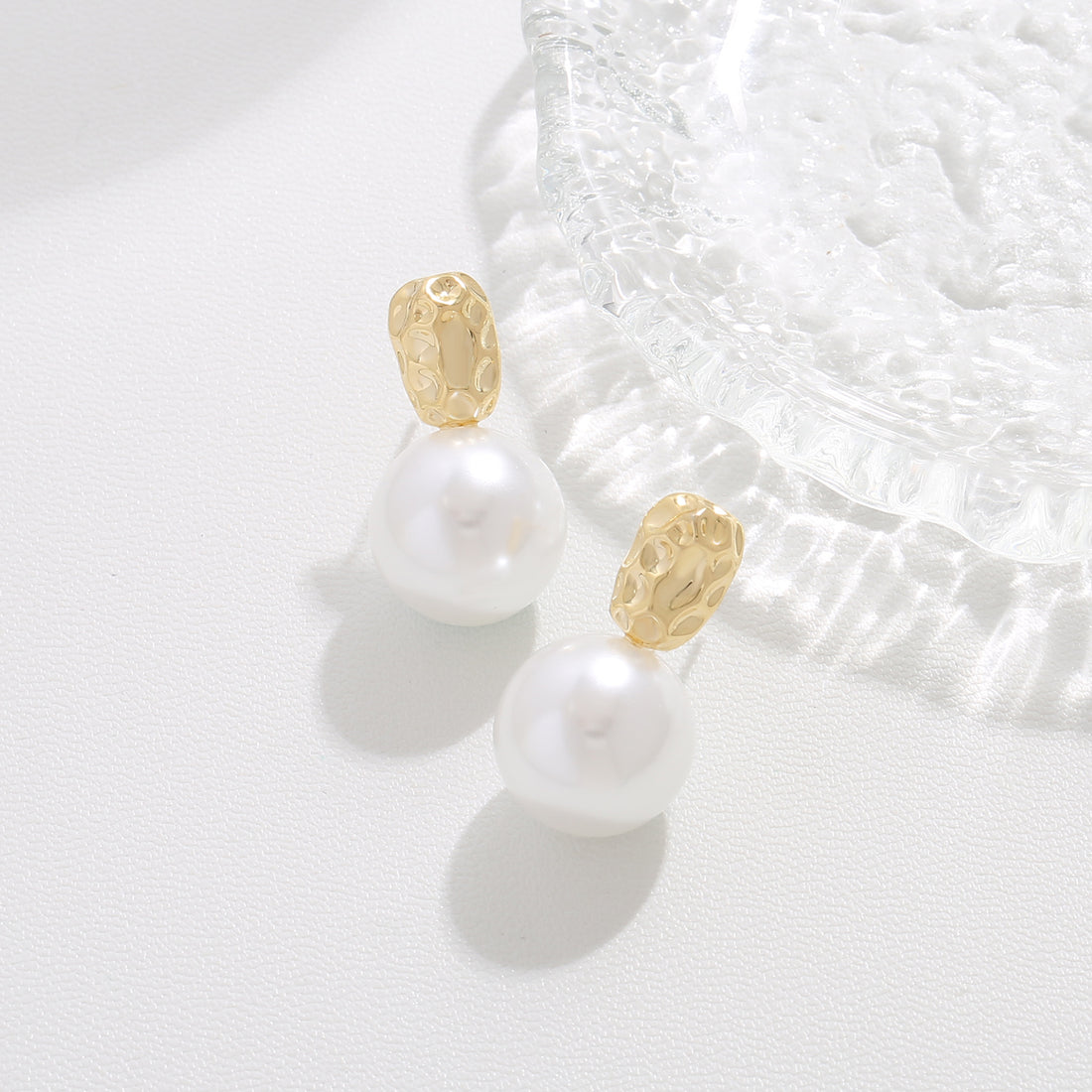 Teardrop Pearl Dangle Earrings