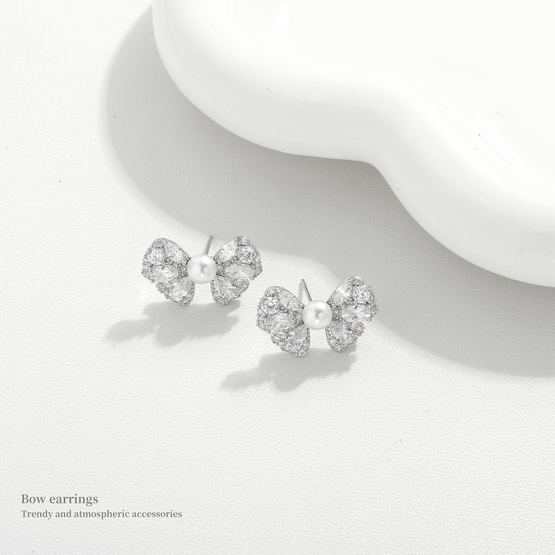 Dewdrop Layered Crystal Studs