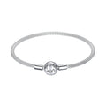Silver bracelet with a YIZIV logo on a white background