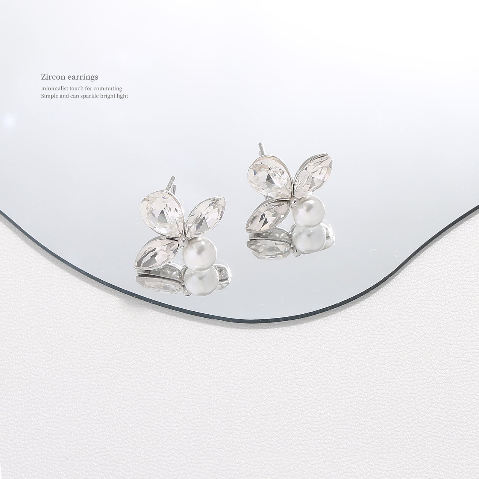 Butterfly Crystal Studs