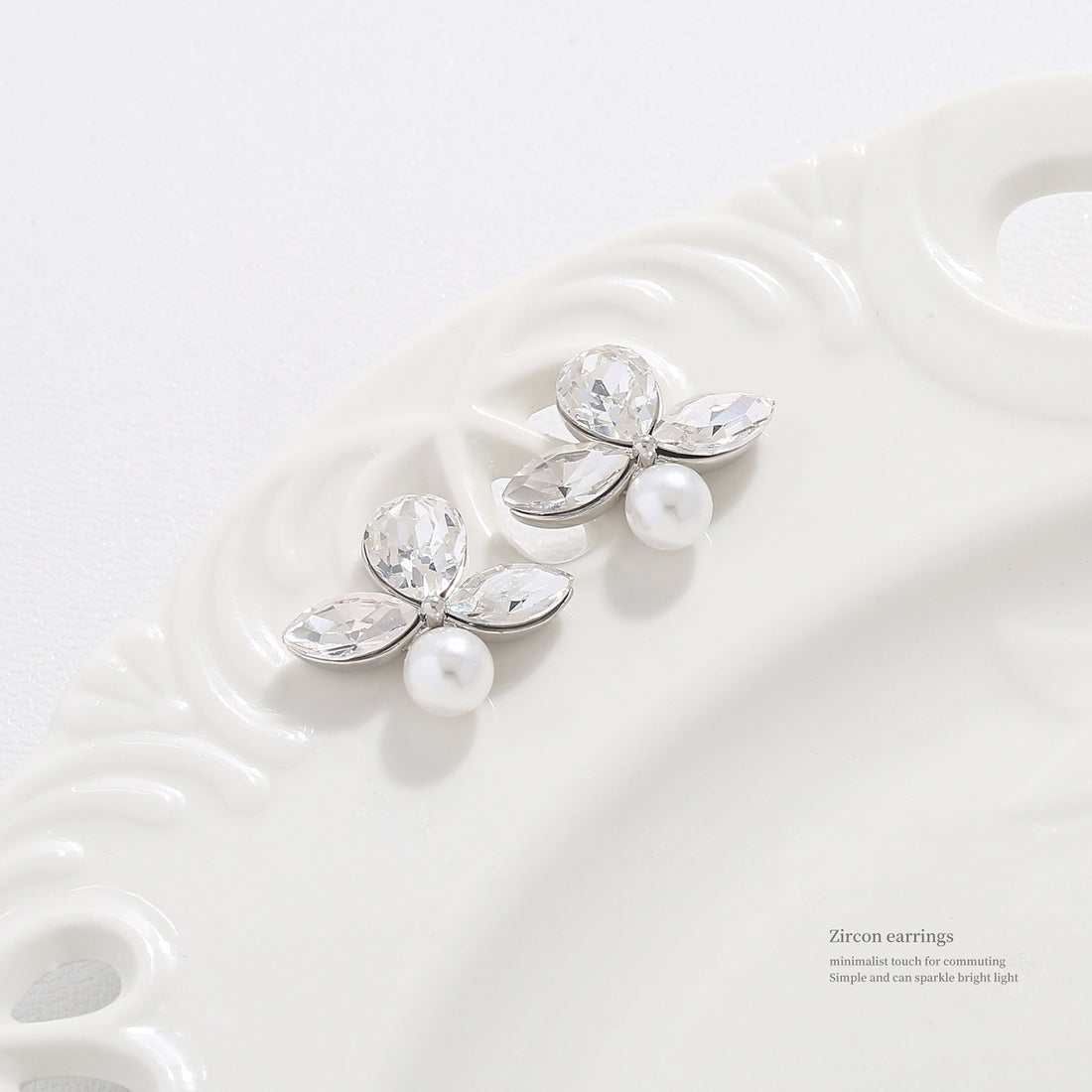 Butterfly Crystal Studs