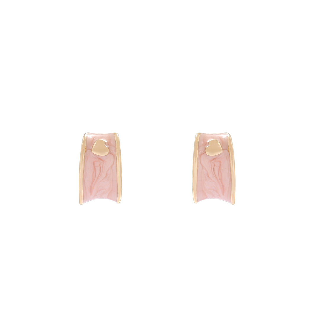 Rose Quartz Column Earrings
