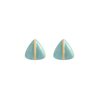 Seafoam Shell Studs