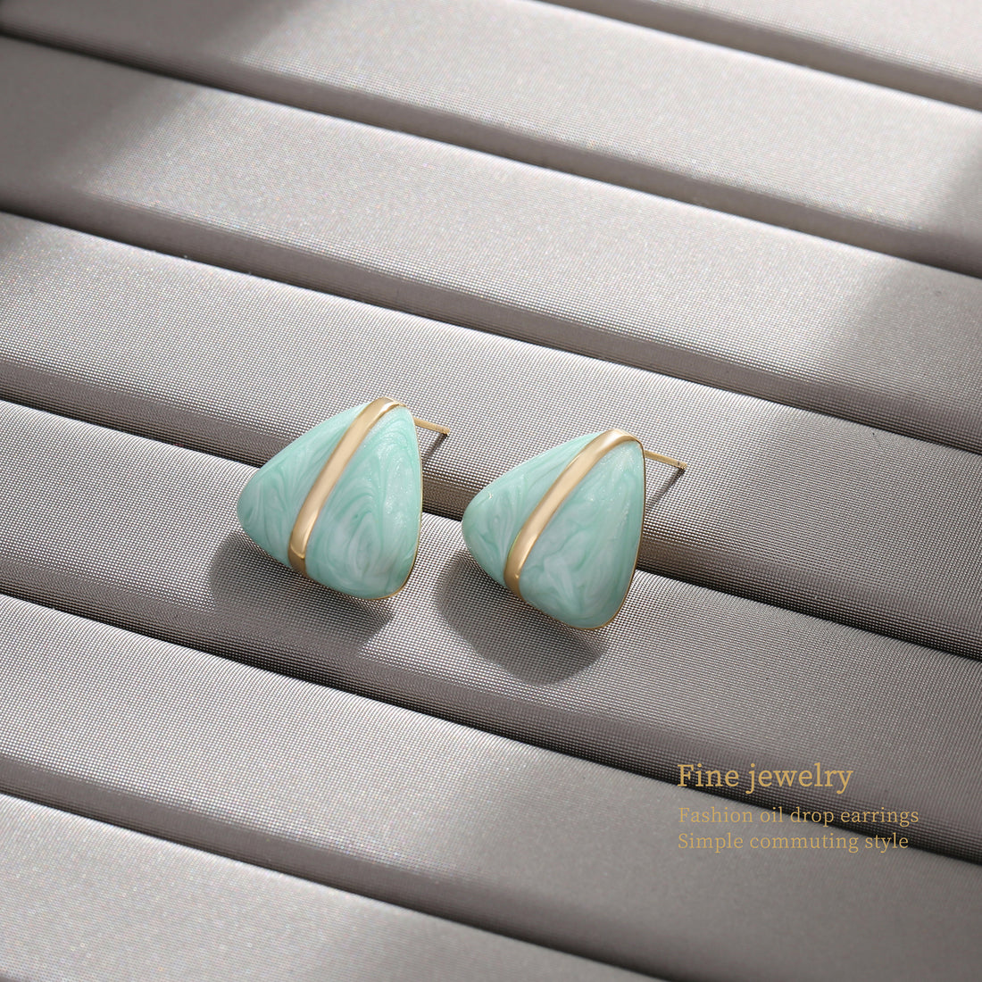 Seafoam Shell Studs