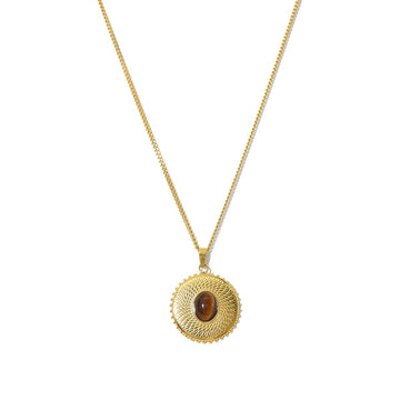 Rustic Gold Coin Necklace