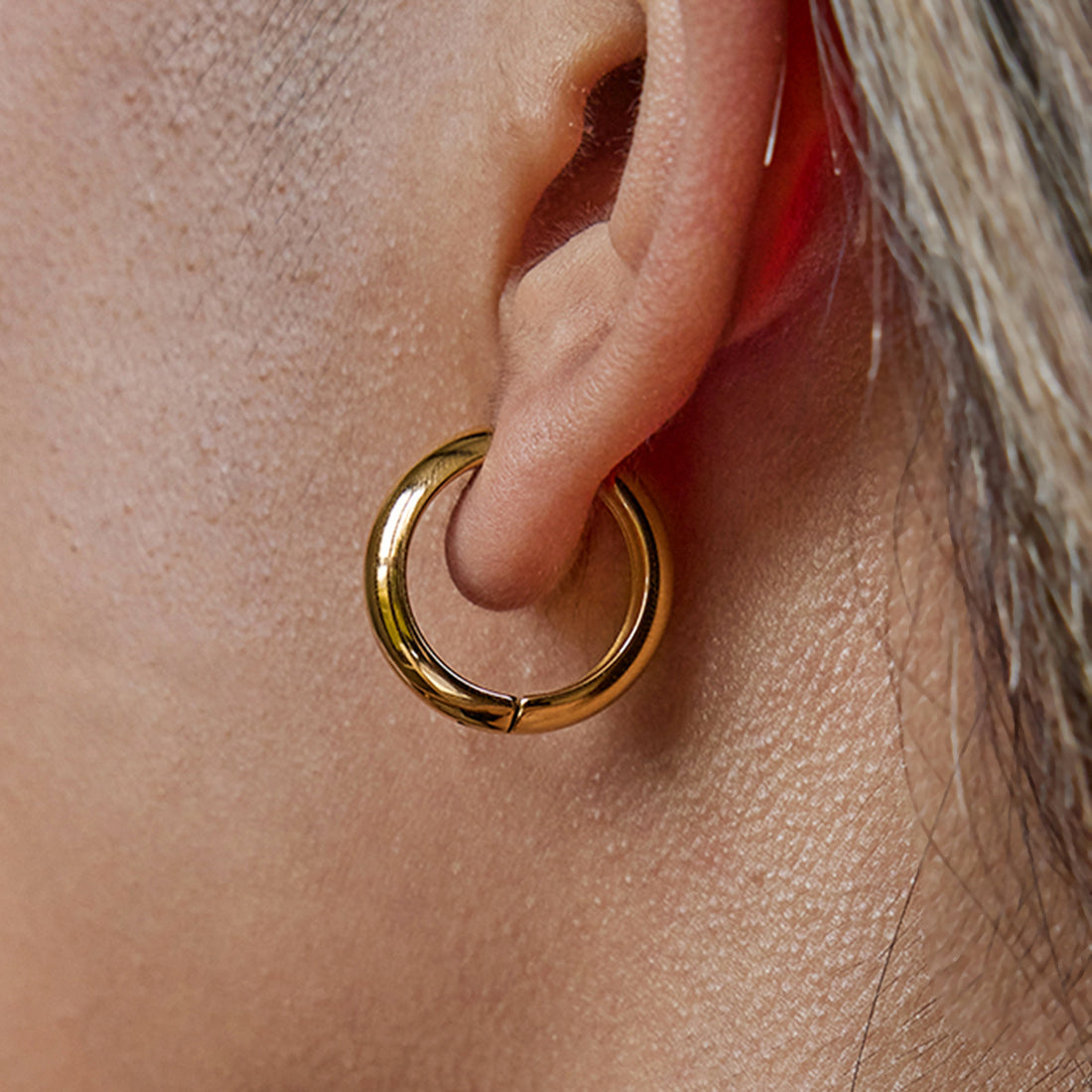 Classic Gold Chunky Hoop Earrings