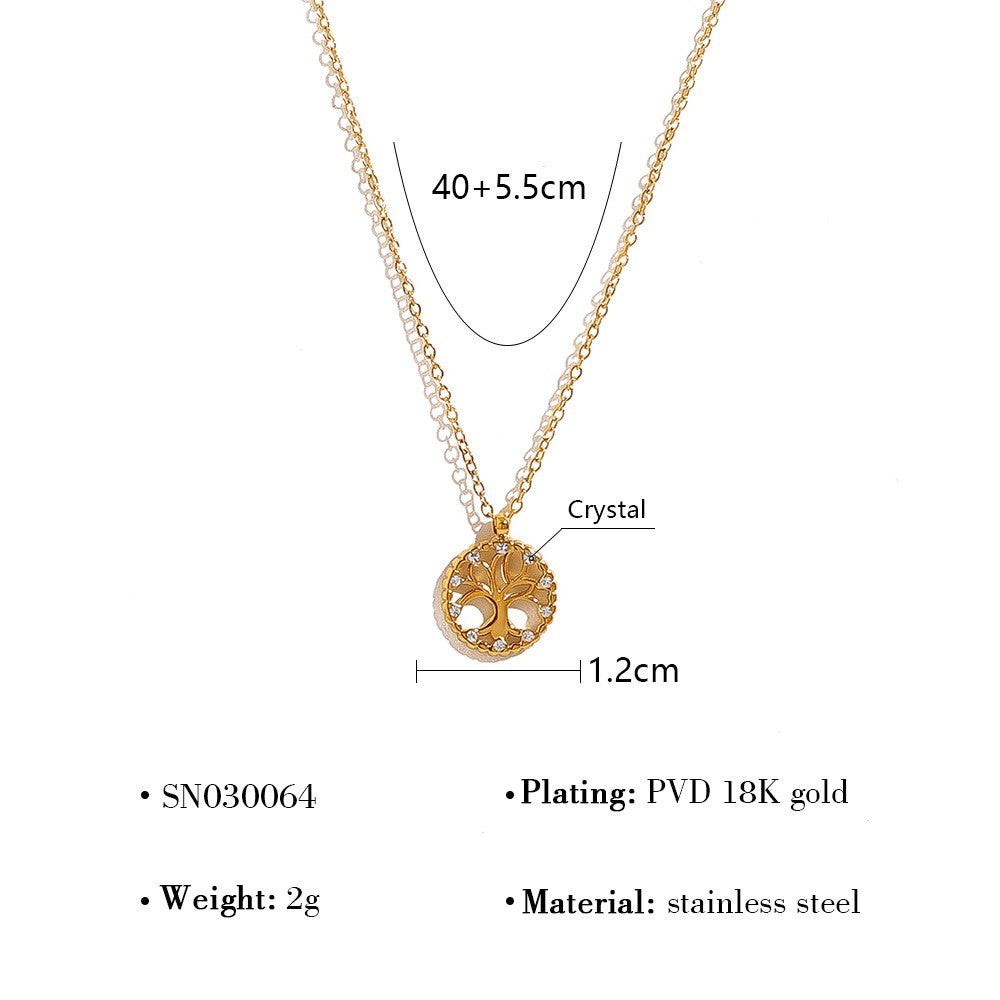 Mandala Floral Charm Necklace