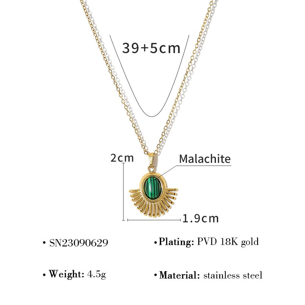 Gilded Emerald Burst