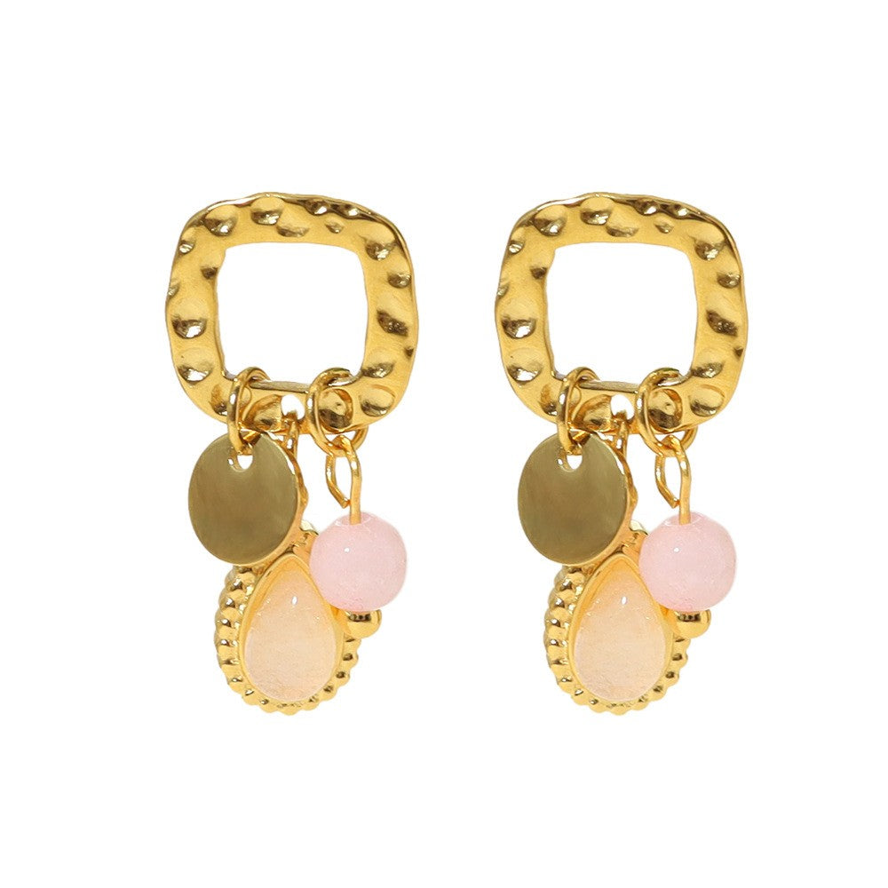 Mixed Charm Hoop Earrings